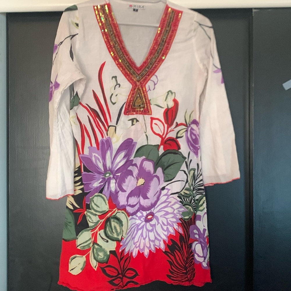 Floral swimsuit cover up - similar to xs